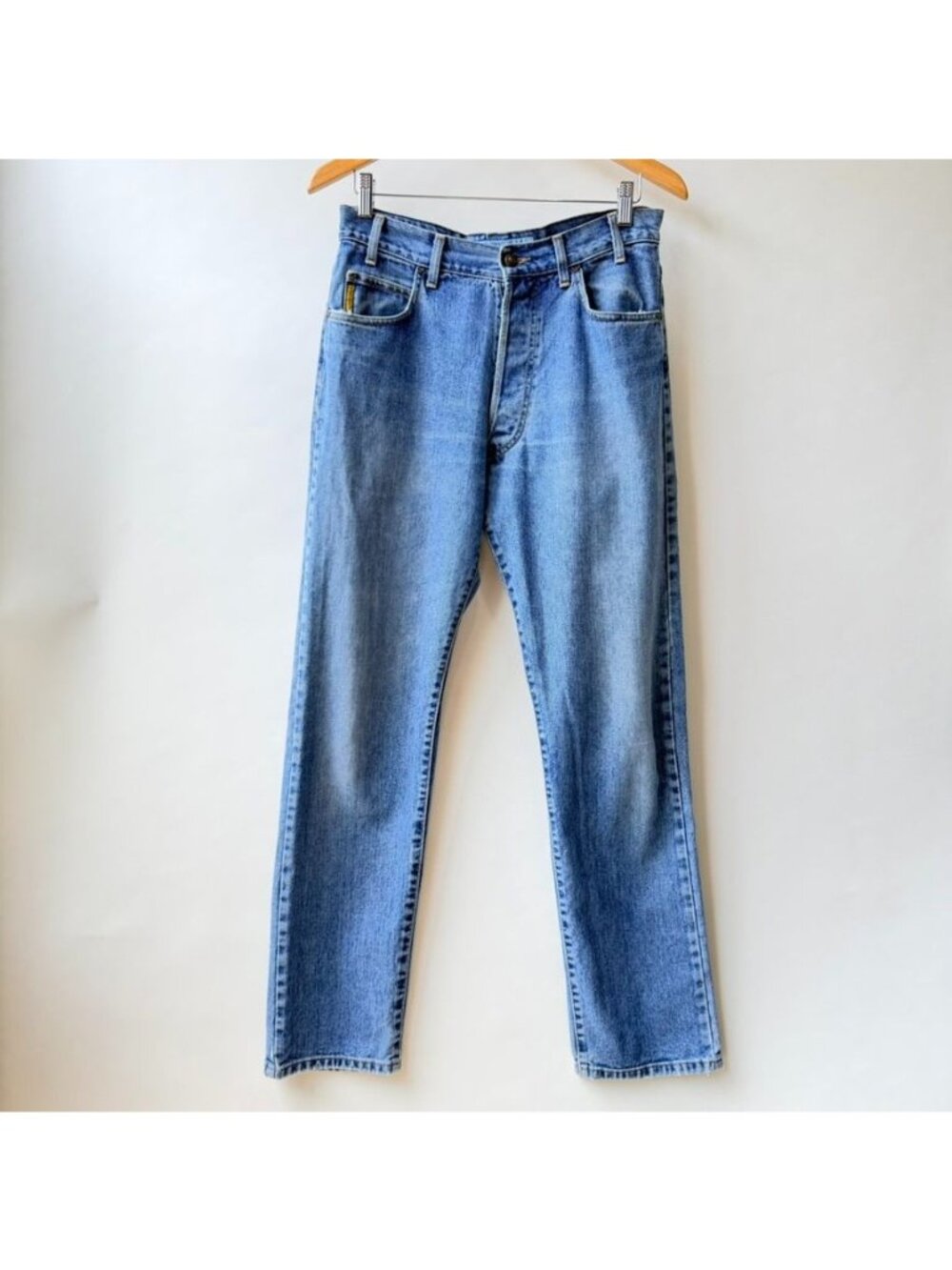 Armani Eco Bleach Straight Leg Denim Jeans Men's Size 31 K64